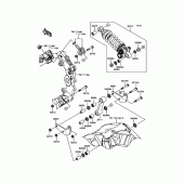 Схема узла: Подвеска/задний амортизатор для Kawasaki ZX1000 Ninja ZX-10R ABS