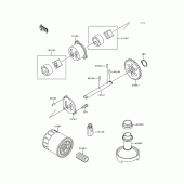 Схема узла: Масляный насос & Масляный фильтр для Kawasaki ZX600 Ninja ZX-6