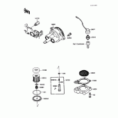 Схема вузла: Масляний насос & Масляний фільтр Kawasaki EX250 Ninja 250