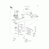 Схема вузла: Fuel evaporative system(ca) для Kawasaki ZG1000 Concours