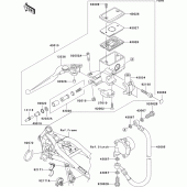Схема вузла: Clutch master cylinder для Kawasaki VN1500 VN1500 Mean Streak