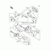 Схема вузла: Поворотники для Kawasaki EX250 ZZR250