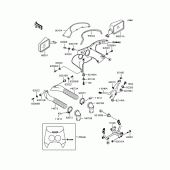 Схема узла: Обтекатель для Kawasaki ZX400 ZXR400R