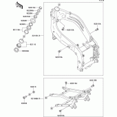Схема узла: Рама для Kawasaki ZX400 ZXR400