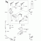 Схема узла: Замок зажигания для Kawasaki ZX1100 ZZ-R1100