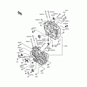 Схема вузла: Картер двигуна для Kawasaki VN400 Vulcan