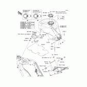 Схема вузла: Fuel tank(1/2) для Kawasaki ZX1000 Ninja ZX-10R