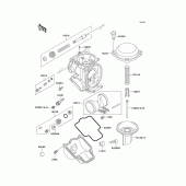 Схема узла: Комплектующие карбюратора для Kawasaki ZX1100 Ninja ZX-11
