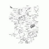 Схема вузла: Облицювальні елементи для Kawasaki EX250 Ninja 250R