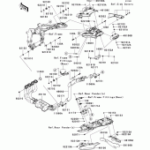 Схема узла: Выхлопная система (s) для Kawasaki ZX600 Ninja ZX-6R