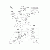 Схема узла: Топливный бак для Kawasaki ZG1000 1000GTR