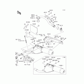 Схема вузла: Вихлопна система для Kawasaki KLX250 KLX250