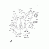 Схема вузла: Рама для Kawasaki KLX400 KLX400R