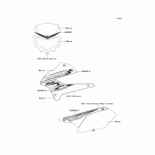 Схема вузла: Decals(white)(tdf) для Kawasaki KLX250 KLX250S