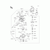 Схема узла: Карбюратор(1/2) для Kawasaki KX250/ KX252 KX250
