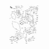 Схема вузла: Engine cover(s)(1/2) для Kawasaki KLX300R