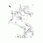 Схема вузла: Вихлопна система для Kawasaki VN250 Eliminator 250V