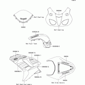 Схема вузла: Decals(green)(p8f) для Kawasaki ZX600 Ninja ZX-6R