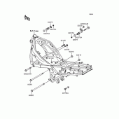 Схема вузла: Кріплення для Kawasaki ZX400 ZZR400