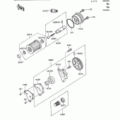 Схема узла: Масляный насос для Kawasaki KL650 KLR650
