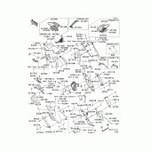 Схема вузла: Cowling(1/3)(center) для Kawasaki ZG1400 Concours 14 ABS