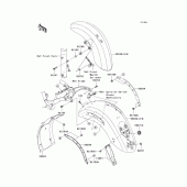 Схема вузла: Fenders(a2) для Kawasaki VN2000 Vulcan 2000