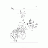 Схема узла: Throttle для Kawasaki BR250 Z250SL ABS