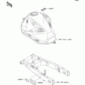 Схема узла: Информационные наклейки для Kawasaki ZR800 Z800 ABS