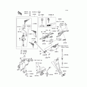 Схема узла: Замок зажигания для Kawasaki ZR750 Z750