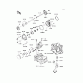 Схема узла: Масляный насос & Масляный фильтр для Kawasaki ZX600 Ninja ZX-6R