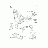 Схема узла: Крепление двигателя для Kawasaki ZR750 ZR-7S