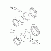 Схема вузла: Колеса (Шини) для Kawasaki ZR750 Zephyr