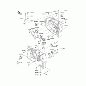 Схема узла: Картер двигателя для Kawasaki KL250 KLR250
