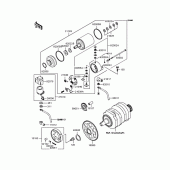 Схема вузла: Стартер електричний & Привід стартера для Kawasaki EL250 Eliminator 250SE