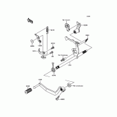 Схема вузла: Перемикач передач для Kawasaki KLX110 KLX110