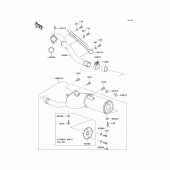 Схема вузла: Вихлопна система для Kawasaki KLX300R