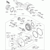 Схема вузла: Drive shaft/final gear(1/2) для Kawasaki VN1500 VN1500 Classic FI