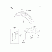 Схема узла: Крыло для Kawasaki KX100