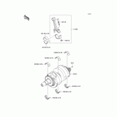 Схема узла: Коленчатый вал для Kawasaki EX650 Ninja 650