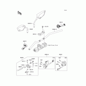 Схема вузла: Кермо для Kawasaki KLX250 D-Tracker X