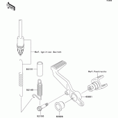Схема вузла: Лапка гальма для Kawasaki ZX900 Ninja ZX-9R
