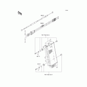 Схема узла: Тросики для Kawasaki KX250/ KX252 KX250F