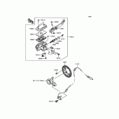 Схема вузла: Передній гальмівний циліндр для Kawasaki VN1700 Vulcan 1700 Voyager Custom ABS