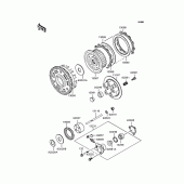 Схема вузла: Зчеплення для Kawasaki ZX900 GPZ900R