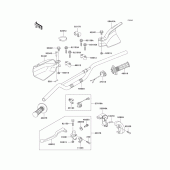 Схема вузла: Кермо & Пульт керування кермовим для Kawasaki KLX300R