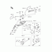 Схема вузла: Кермо & Пульт управління рульової для Kawasaki ER650 ER-6N ABS