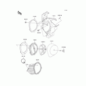 Схема узла: Воздушный фильтр для Kawasaki KX250/ KX252 KX250