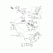 Схема узла: Clutch master cylinder для Kawasaki ZX1400 ZZR1400