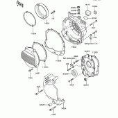 Схема вузла: Кришка двигуна для Kawasaki ZX600 Ninja 600R