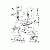 Схема узла: Замок зажигания для Kawasaki ZX1000 Z1000SX